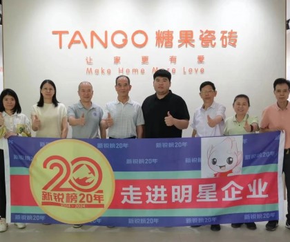 糖果瓷磚榮獲第20屆新銳榜“優(yōu)秀質(zhì)感美學(xué)產(chǎn)品”，實力見證！